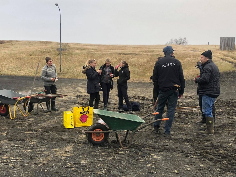 Area preparation well underway