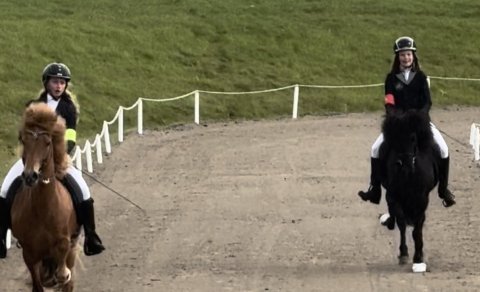 Una Björt and Agla won the B-finals in Childrenclass