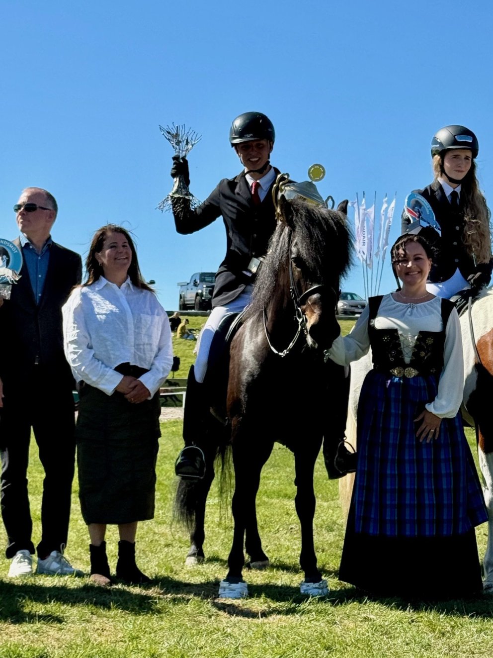 Mattí and Tumi won the Ungemennaflokkur at Landsmót 2024