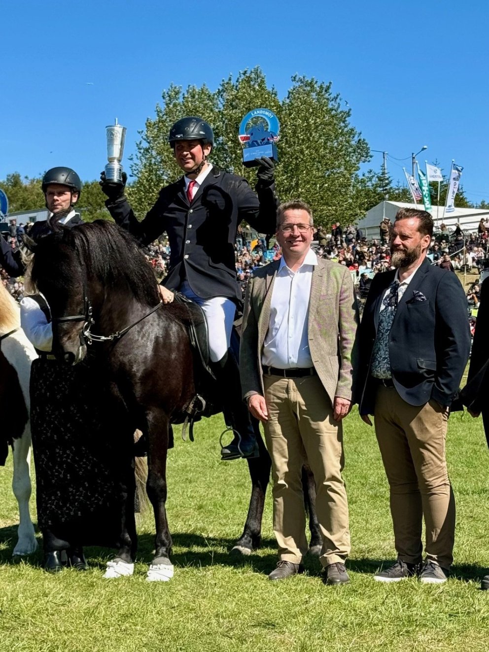 Safír and Siggi Matt won the B-flokkur at Landsmót 2024