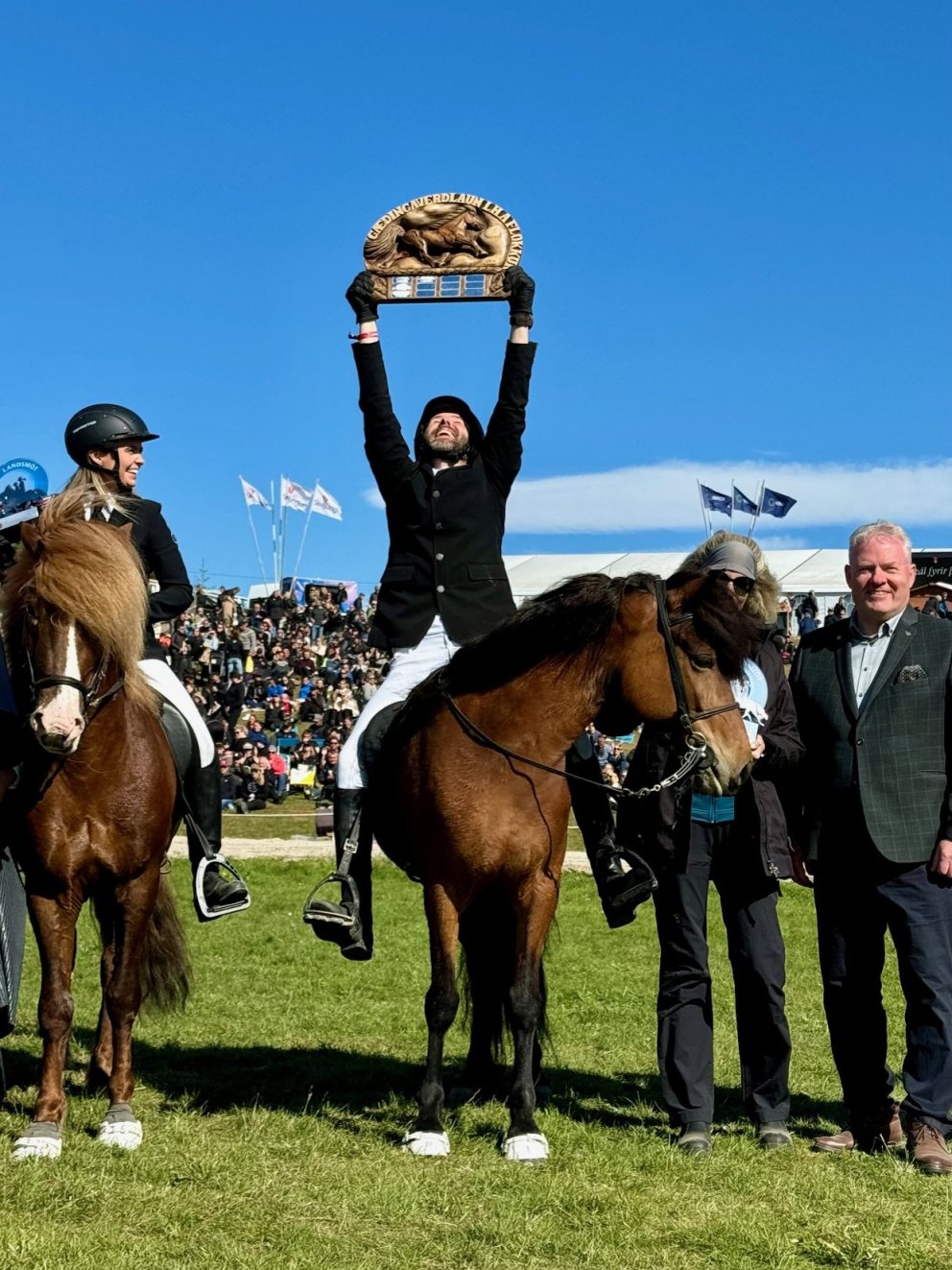 Álfamær frá Prestbæ and Árni Björn Pálsson are the winners in A-flokkur