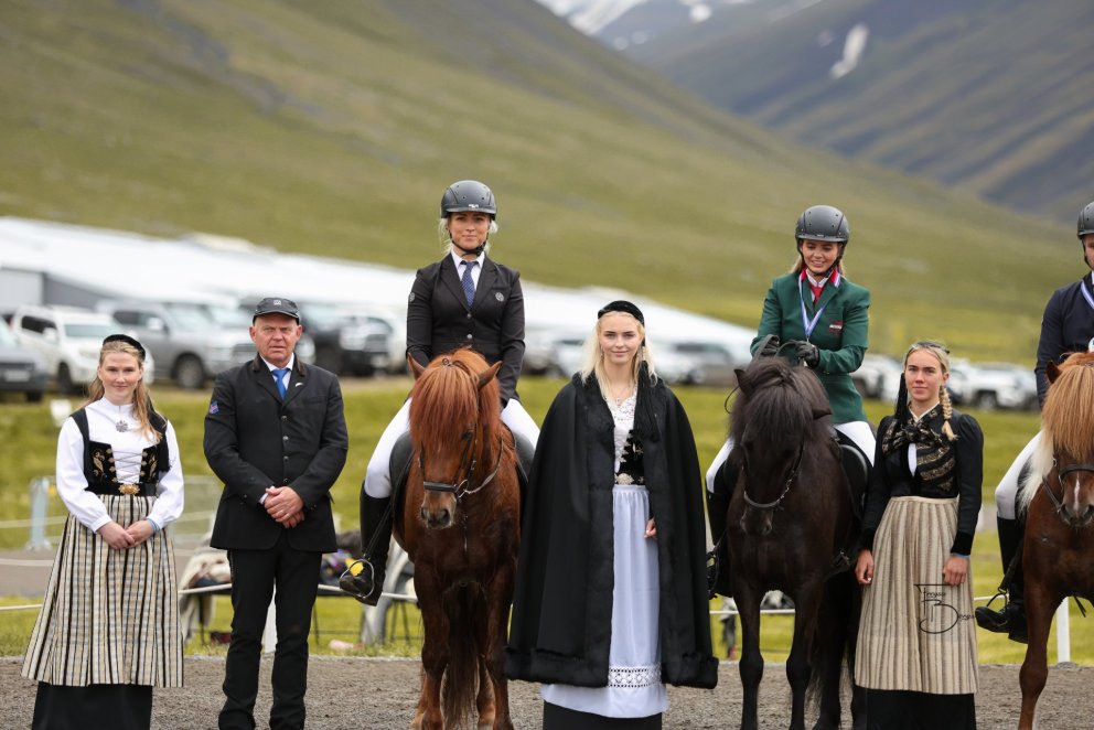 At the prize ceremony. Mynd Freydís Bergsdóttir