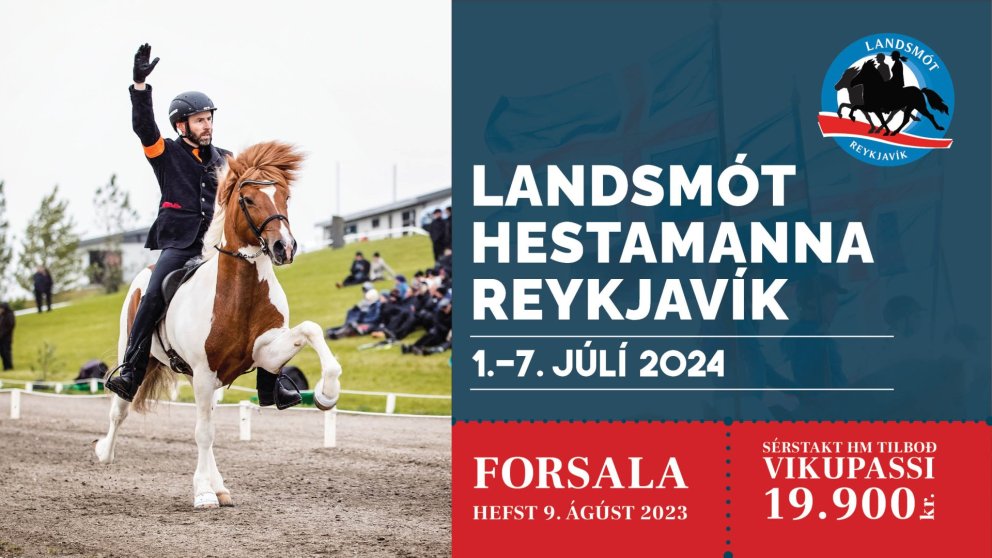 Forsala á Landsmót 2024 hefst 9. ágúst næstkomandi.