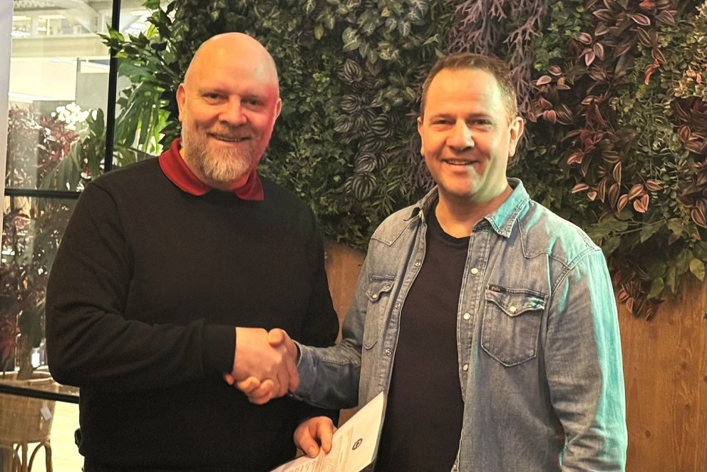 Áskel Heiðar framkvæmdastjóri LM og Rúnar frá Kokkunum Veisluþjónustu / Spírunni