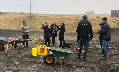 Area preparation well underway