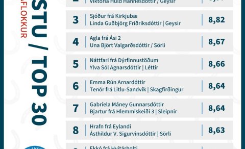 Efstu 30 í Barnaflokki