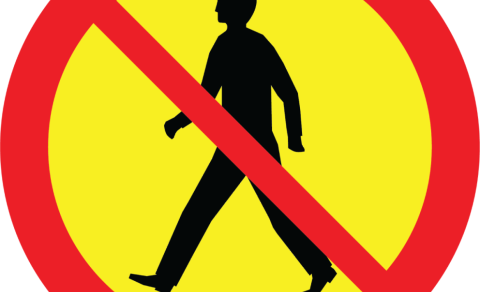 Pedestrians please don't walk on riding tracks