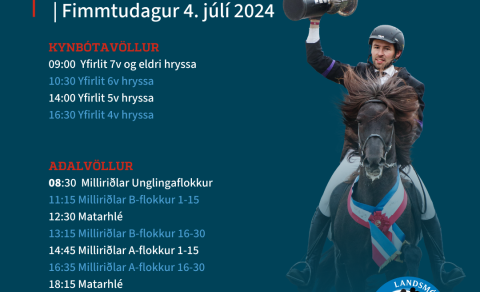 Dagskrá fimmtudagsins 4.júlí