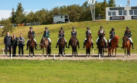 Matthías Sigurðsson and Tumi frá Jarðbrú won the B-final in B-flokkur young adults!