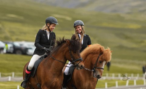 Þorgerður Gyða Ásmundsdóttir og Auður Stefánsdóttir. Mynd Freydís Bergsdóttir