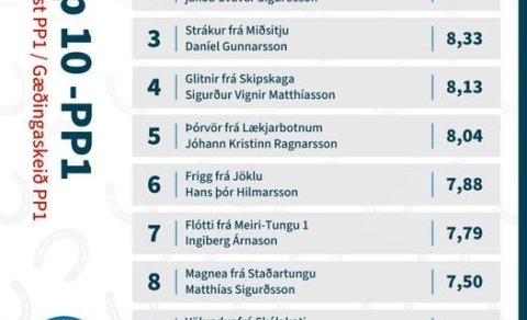 Hinrik Bragason og Trú frá Árbakka sigra gæðingaskeið