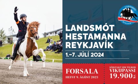 Forsala á Landsmót 2024 hefst 9. ágúst næstkomandi.