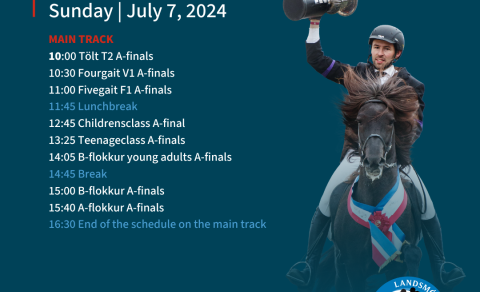 Last day at Landsmót 2024 is about to start!