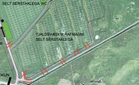Information on access to campsites with electricity